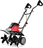 FANTASK 1500W Elektro Bodenhacke mit 6 Hackmesser, Bodenfräse Gartenfräse...