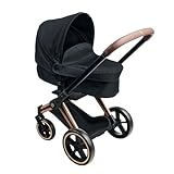 Corolle - 9000141870 Cybex 3-in-1-Kinderwagen, schwarz, Zubehör, für...