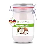 GreatVita Bio Kokosöl, nativ & kaltgepresst, 1000 ml im Bügelglas zum...