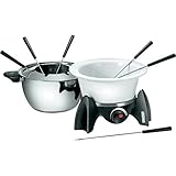 UNOLD 48615 Fondue-Set - Elektro Fondue, Wechseltopf (Edelstahl/Keramik),...