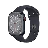 Apple Watch Series 8 (GPS + Cellular, 45mm) Smartwatch - Aluminiumgehäuse...