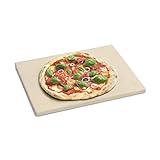 BURNHARD Pizzastein für Backofen, Gasgrill & Holzkohlegrill aus Cordierit...
