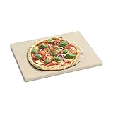BURNHARD Pizzastein für Backofen, Gasgrill & Holzkohlegrill aus Cordierit...
