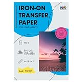 PPD 10 x A4 Inkjet Premium Transferpapier für helles Textil, Bügeleisen...