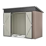 Jaxilyn Metall Gerätehaus 229x111x182cm Gerätehaus mit...