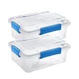 Kreher® Wasserdichte Aufbewahrungsbox mit Deckel und Silikondichtung...