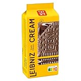 LEIBNIZ Cream Dark Choco, 190 g, knusprige Kakaoekse mit zarter...