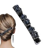 Geflochtener Haarclip – glitzernde Steinhaarnadel, modisches Accessoire |...