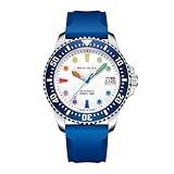 SEA-GULL Automatische Taucheruhr für Herren, 100 m wasserdicht,...