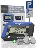 Tarpofix® Parkscheibe elektrisch mit Zulassung nach StVO | Elektronische...
