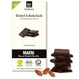 MAKRi® BIO Dattel Schokolade - ohne raffinierten Zucker, Mit Datteln...