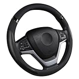Cxtiy Lenkradbezüge Leder Universal Lenkradbezug für Auto das ganze Jahr...