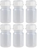 Weithalsflaschen 6 x 50ml Laborflasche Naturfarben aus LDPE inkl....