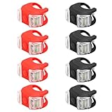 8 Stück Kinderwagenlicht Silikon, Wasserdichte LED Kinderwagen Licht,...