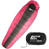 Active Era Mumienschlafsack – Schlafsack Winter und Sommer, -10°C bis...