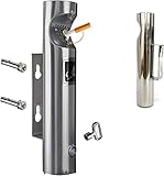NYKCPJMW Wandaschenbecher Für Draußen, Wand-Aschenbecher Edelstahl...