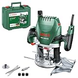 Bosch Oberfräse POF 1400 ACE (1400 W; für Holzbearbeitung; 3x Spannzange;...