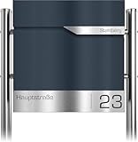 Graviers Design Briefkasten freistehend in Anthrazit RAL 7016 mit Standfuß...