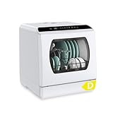 Hermitlux Mini Geschirrspüler für 5 Maßgedecke (5L Tank),...