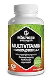 Multivitamin Kapseln hochdosiert, 23 wertvolle Vitamine A-Z & Mineralien,...