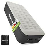 Juskys Luftmatratze Sapri M in Anthrazit - 1 Personen Luftbett...