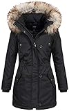 ONLY Damen Winterparka Kurzmantel Iris 15156574 Black L