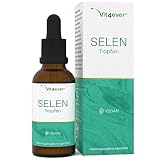 Selen Tropfen - Hochdosiert mit 100 µg pro Tropfen - 50 ml - Premium:...