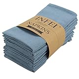 INFEI weich Polyester -Leinen gemischt Abendessen Cloth Servietten, 12...