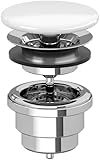 Villeroy & Boch Ablaufventil ohne Überlauf, nicht verschließbares Ventil...