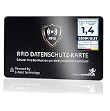 MakakaOnTheRun RFID Blocker Karte (3fach geprüft: DEKRA + EMV + HF-Labor)...