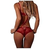 HAQUOS Damen Weihnachten Dessous Set - Nikolaus Dessous Frauen Nikolaus...
