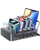 USB Ladestation, RENGOGA 72W 6-Port Ladestation für mehrere Geräte with...