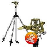 GARDEBRUK® Sprinkler Teleskopstativ Sprengweite bis 24m 360°...