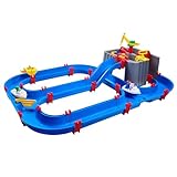 AquaPlay Harbour Wasserbahn - Outdoor-Wasserspiel mit Bahn, Booten und 2...