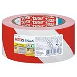 tesa Signal Markierungsklebeband UNIVERSAL - selbstklebendes Warnband zur...