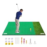 Golfmatte 152 * 117cm, Golf Abschlagmatte mit 9 Tees & 9 Bällen,...