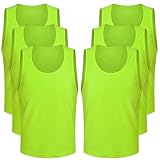 6 Stück Fußball Trainingsweste, Basketball Trainingsleibchen, Fußball...