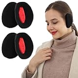 NJCXOLA 2 Paar Ohrenwärmer Damen/Herren,Winter Ohrenwärmer Flaumig...