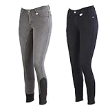 Lazura - Reithose für Damen Dora | Jeans Reithose mit Silikon-Vollbesatz |...