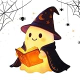 Halloween Lampe,Geister Lampe - Deko Beleuchtung Mit Süßem Buch Design...