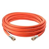 DOMINOX Industrial Gasschlauch 300cm mit Schelle 2×1/4' lks，Propan/Butan...