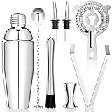 Newaner 750 ML Cocktail Set, 8 stück Edelstahl Shaker Mixer,...