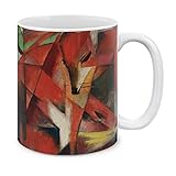 Franz Marc Der Fuchs Teetasse Mit Henkel Bürotasse Robuste Kaffeetasse...
