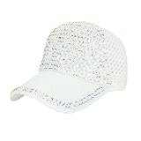 Cap Damen Original Damen Herren Besetzte Strass Kristalle Verstellbare...