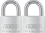 ABUS ABU54TI40TC 54TI/40 Vorhangschloss, 2er Set, 40mm, 2 Stück