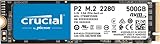 Crucial P2 CT500P2SSD8 500GB Internes SSD, Bis zu 2400MB/s (3D NAND, NVMe,...