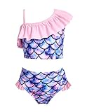 Arshiner Kinder Badeanzug Zweiteiliger Mädchen Bikini Meerjungfrau Tankini...