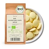 Kamelur 1kg Bio Kuvertüre Weiße Chips - weiße BIO Couvertürechips zart...