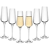 Gerlach 1760 Sektgläser 6 Stück 200 ml Champagnergläser Sektkelche Glas...
