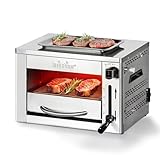 BIGHORN 870°C Steakgrill Infrarot Tragbarer Gasgrill Perfekt für Steak,...